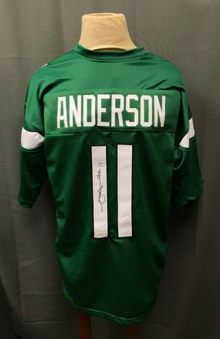 Robby Anderson 11 Signed York Jets Jersey Autographed Xl Jsa Witnessed
