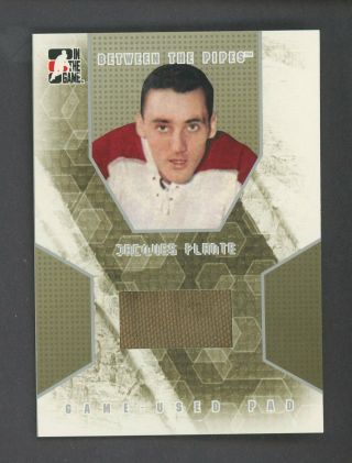 2007 In The Game Itg Between The Pipes Jacques Plante Game - Pad Patch