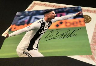 Cristiano Ronaldo Juventus Signed Authentic Autograph With