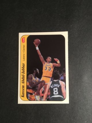 1986 - 87 Fleer Basketball 1 Kareem Abdul - Jabbar From A Pack To The Holder,