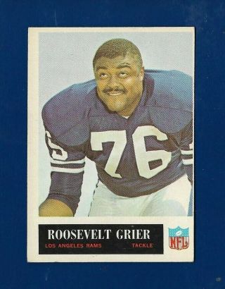 1965 Philadelphia 88 Roosevelt Rosie Grier (ex - Exmt) Los Angeles Rams