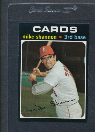 1971 Topps 735 Mike Shannon Cardinals Nm 12891