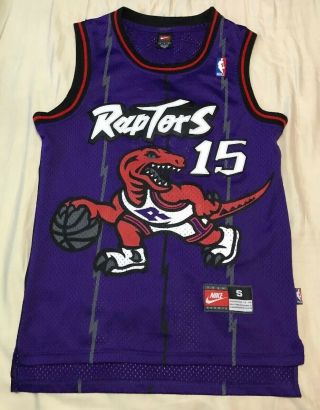 Vintage Nike Toronto Raptors Vince Carter Stitched Jersey - Size Adult Small