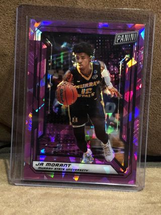 2019 Panini The National Vip Gold Pack Ja Morant Rookie Pink Cracked Ice 90/99
