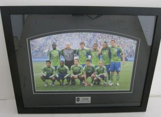 Seattle Sounders 2009 Inaugural Match Team Signatures Photo Print Framed 20x26