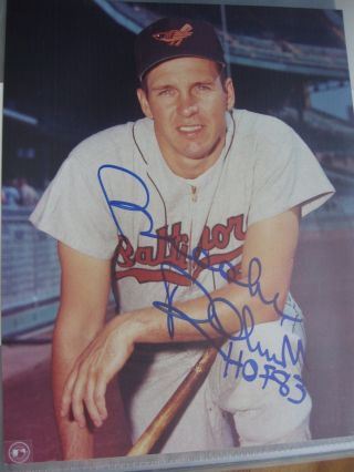 1995 Brooks Robinson Hof Baseball - Baltimore Orioles - Signed Photo 8x10,  2 