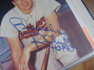 1995 Brooks Robinson HOF Baseball - Baltimore Orioles - Signed Photo 8x10,  2 ' s 3