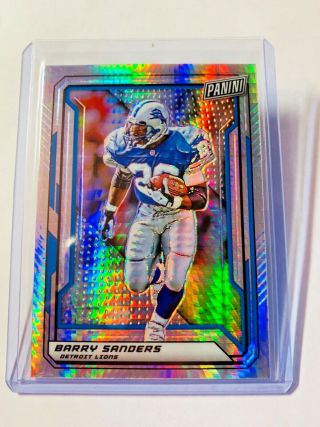 Barry Sanders 2019 Panini National Vip Gold Pack Prizm Refractor Sp 99 Lions