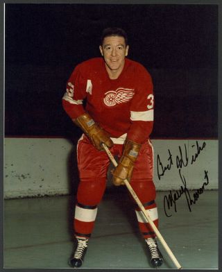 Marcel Pronovost Hof Detroit Red Wings Signed Autograph Auto 8x10 Photo