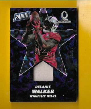 D3265 Delanie Walker 2017 Panini Day Titans Pro Bowl Cracked Ice Jersey 01/25
