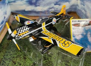Pittsburgh Steelers P 51 Mustang Airplane Fleer Diecast