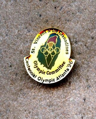 Noc St.  Vincent And The Grenadines 1996 Atlanta Olympic Games Pin