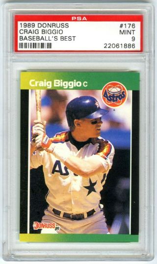 Craig Biggio 1989 Donruss Baseball 