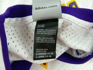 Vintage Adidas Los Angeles Lakers Kobe Bryant Basketball Jersey SizeYouth L14 - 16 7