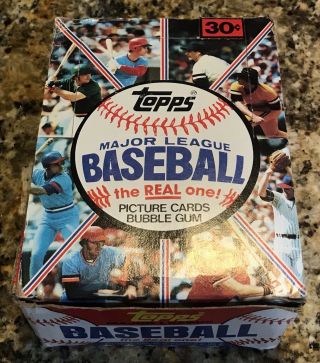 1981 Topps Baseball Wax Box Packs Valenzuela Rookie Baines Raines Mlb 3