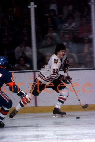 1976 Grant Mulvey Chicago Blackhawks - 35mm Hockey Slide