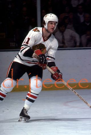 1976 John Marks Chicago Blackhawks - 35mm Hockey Slide
