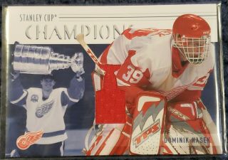 2002 - 03 BAP Memorabilia Series,  Stanley Cup Champs - Game Jersey,  Yzerman & Hasek 2