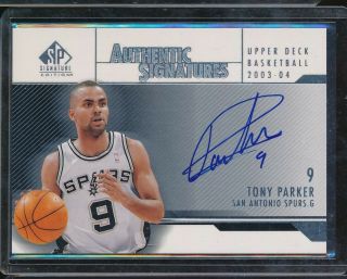 2003 - 04 Sp Signature Edition Authentic Signatures Tony Parker Auto Autograph