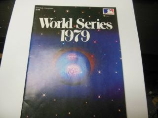 1979 Mlb Baseball World Series Program Baltimore Orioles Vs Pittsburgh Pirates