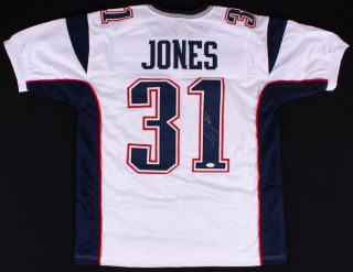 Jonathan Jones Signed Patriots Jersey (jsa) Bowl Champion (li) Cornerback