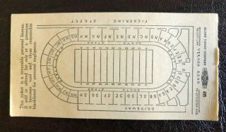 1953 Ticket Stub College Football Game 11/21/1953 Boston U vs.  Temple 2