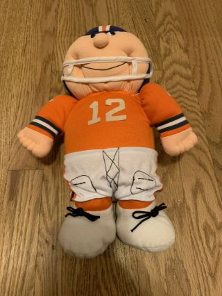 Vintage Nfl Denver Broncos Kamar Stuffed Plush Football Player Doll Nfl Moose