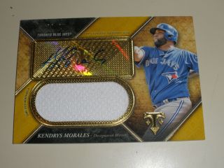 2017 Topps Triple Threads Unity Autograph Auto Jersey Km Kendry Morales 06/25