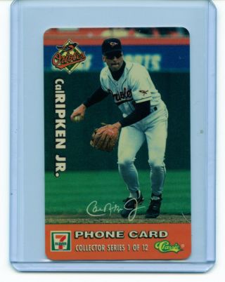 Cal Ripken Jr 1996 Classic Baseball 7 Eleven Phone Card Insert 1 Orioles Rare