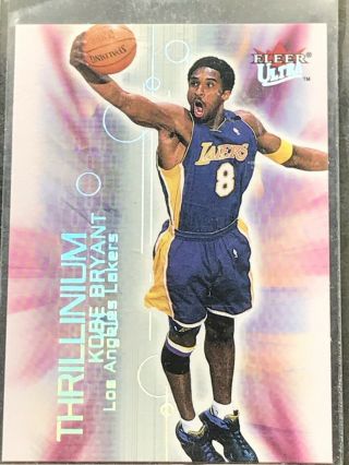 2000 - 01 Fleer Ultra Basketball Kobe Bryant Thrillinium Insert Card 2 Of 10 (csc)