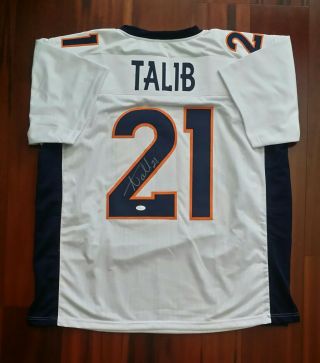 Aqib Talib Autographed Signed Jersey Denver Broncos Jsa