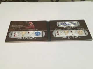 Mike Schmidt 2008 Topps Sterling Auto Jersey Booklet 05/10