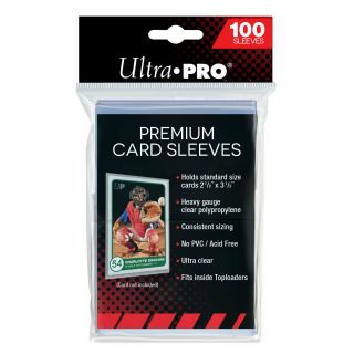 (1000) Ultra Pro Premium Platinum Trading Card Sleeves Heavy Gauge 10 Packs