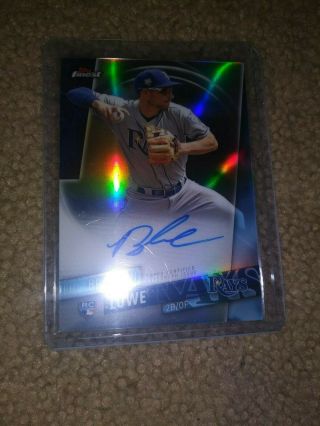 2019 Topps Finest Brandon Lowe Base Auto Tampa Bay Rays Rc