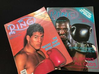 Vintage October & December 1985 Back Issues Of The Ring Boxing Magazines