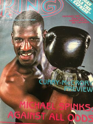 VINTAGE OCTOBER & DECEMBER 1985 BACK ISSUES OF THE RING BOXING MAGAZINES 3