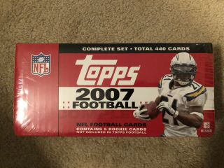 2007 Topps Nfl Football Factory Complete Set - 440 Cards,  5 Rookie Cards