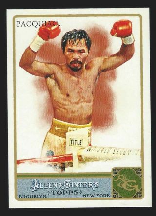 2011 Topps Allen & Ginter 262 Manny Pacquiao - World Champion Boxer