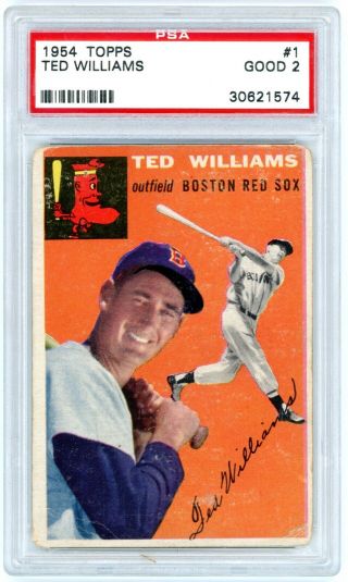1954 Topps 1 Ted Williams Psa 2