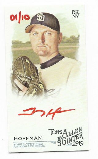 2019 Allen & Ginter | Trevor Hoffman [padres] | Red Ink Mini Auto Ma - Tho /10