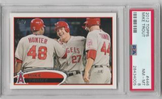 Mike Trout Rookie Card Topps Psa Rc Baseball $$ Anaheim Angels