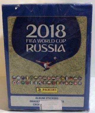 2018 Panini Russia Fifa World Cup Soccer Stickers Factory Box 50 Packs