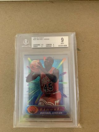 Michael Jordan 1994 - 95 Finest Bgs 9 All 9’s With 9.  5 Centering