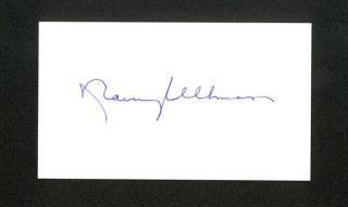 Norm Ullman Hof Red Wings Maple Leafs Signed Autograph Auto Business Card
