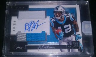 D.  J.  Moore 2018 Panini One 3 Color Patch Rc On Card Auto Uncirculated Sp Ed.