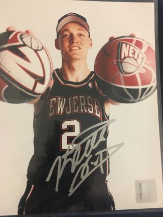 Keith Van Horn Jersey Nets Autographed/signed 8x10 Photo Nba Utah Utes