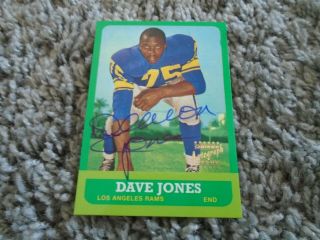 Deacon Jones 1997 Topps Stars Rookie Reprint Auto Autograph