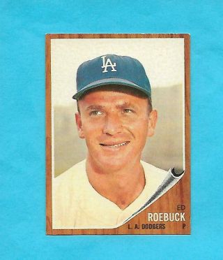 1962 Topps Baseball Ed Roebuck 535 Ex - Mt - Nmt High End Set Break
