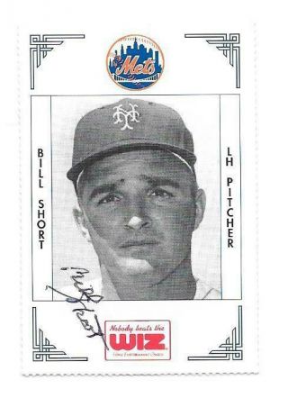 Bill Short 1991 Mets The Wiz Autographed Signed 364 Mets