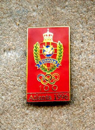 Noc Tonga 1996 Atlanta Summer Olympic Games Pin Enamel